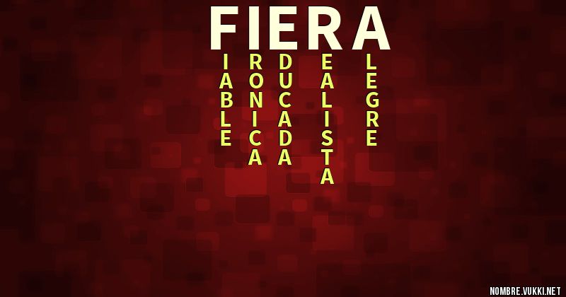 Acróstico fiera