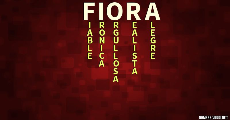Acróstico fiora