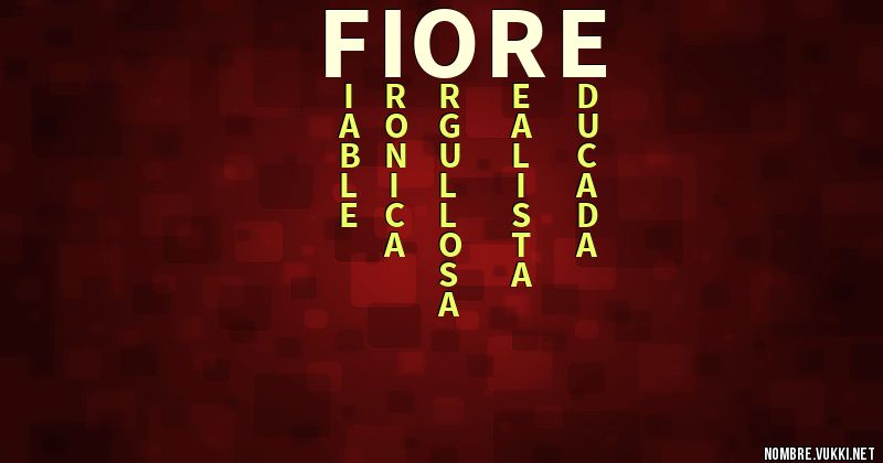 Acróstico fiore