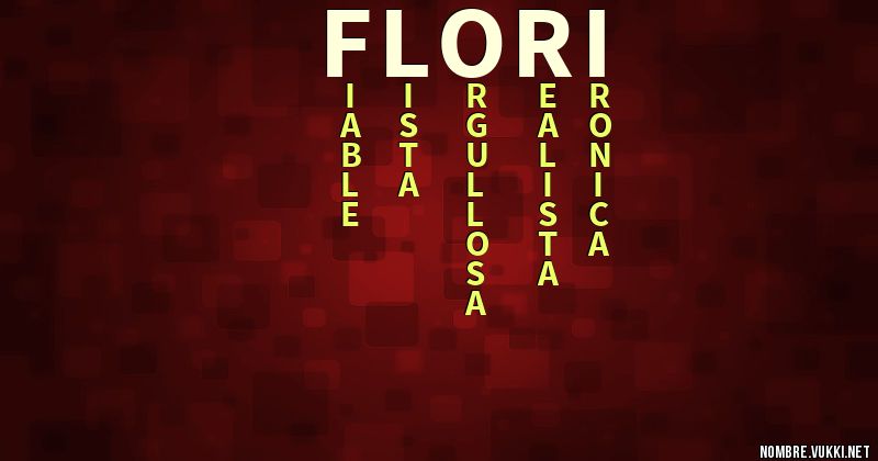Acróstico flori