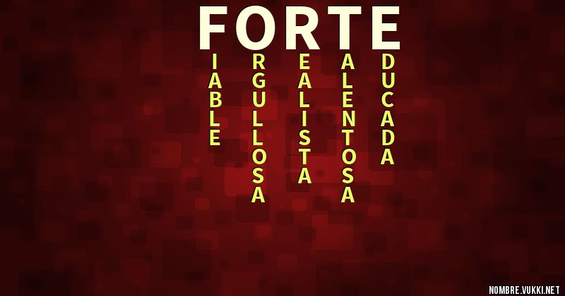 Acróstico forte