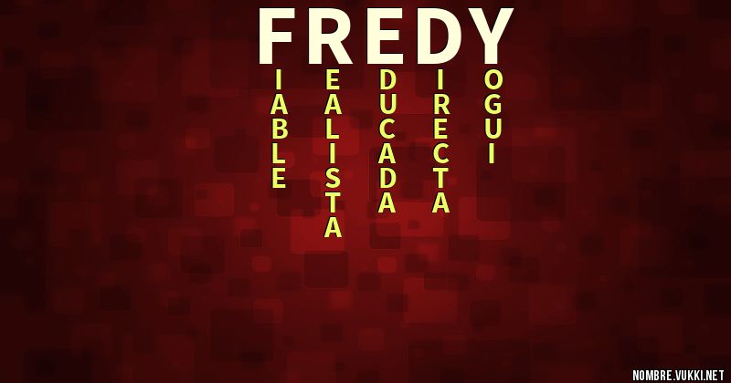 Acróstico fredy