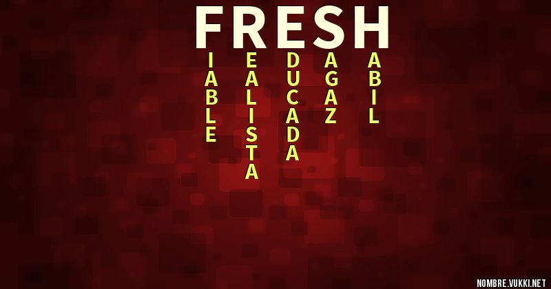 Acróstico fresh