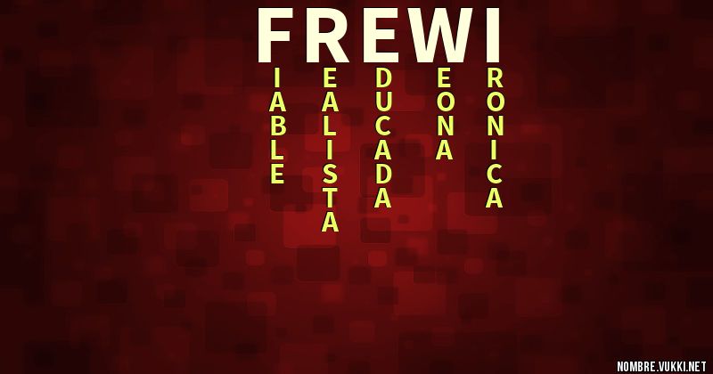 Acróstico frewi