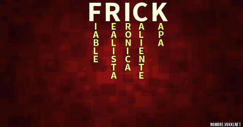 Acróstico frick