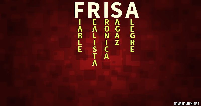 Acróstico frisa