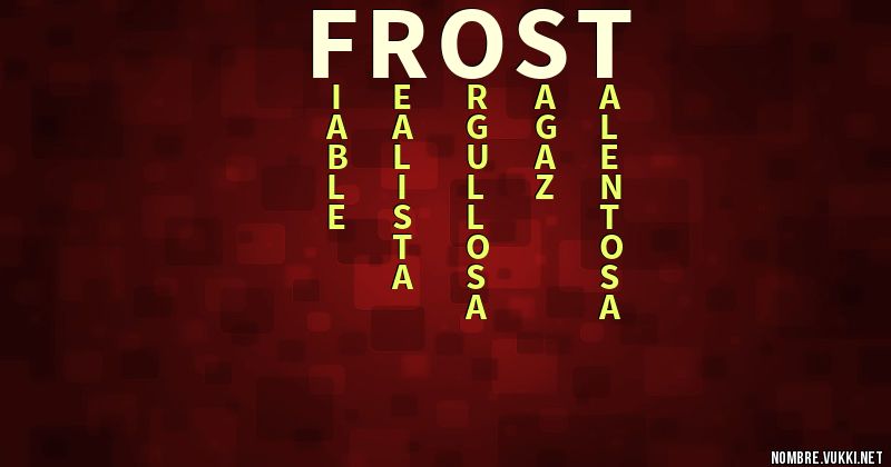 Acróstico frost