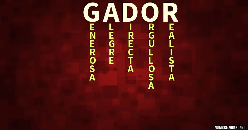 Acróstico gador