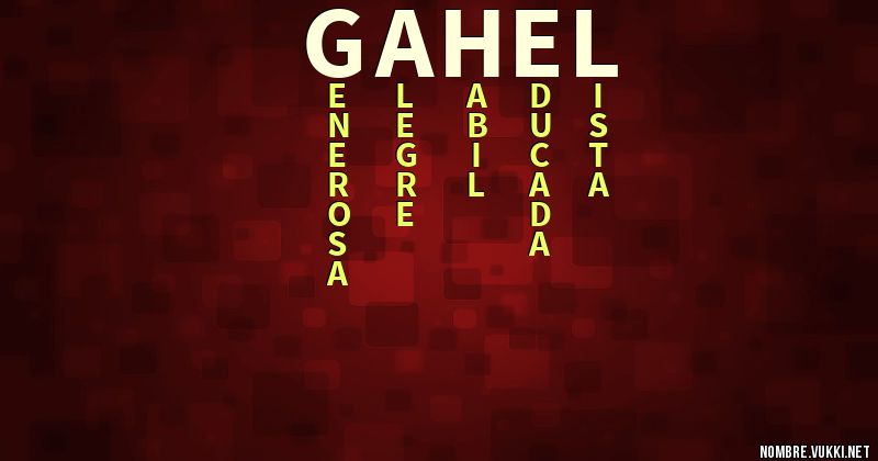 Acróstico gahel