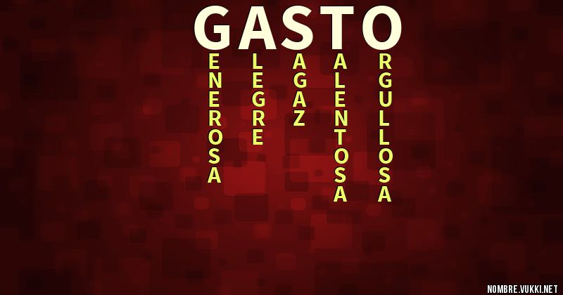 Qué significa gasto