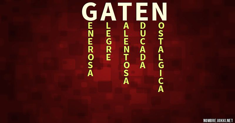 Acróstico gaten