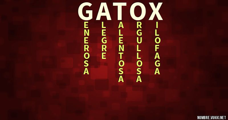 Acróstico gatox