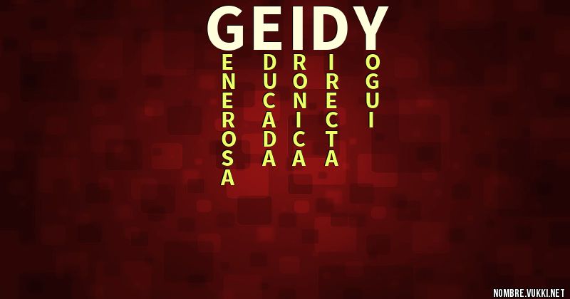 Acróstico geidy