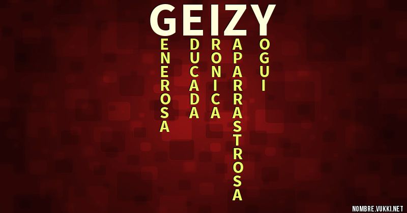 Acróstico geizy
