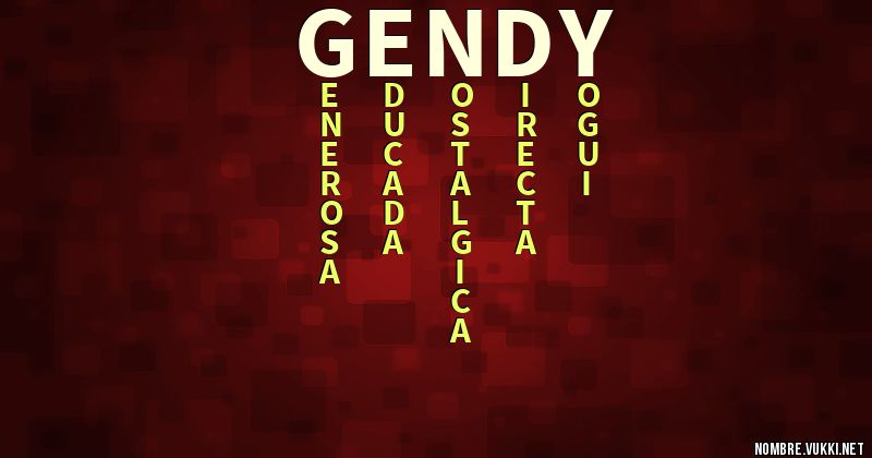 Acróstico gendy