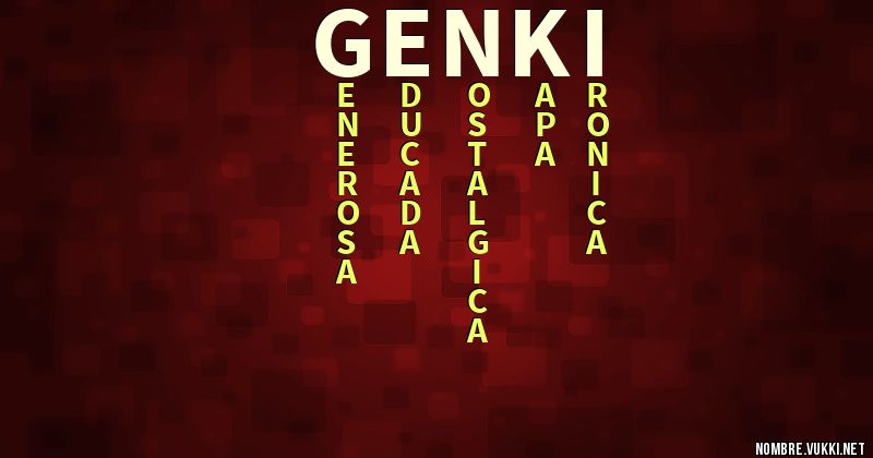 Acróstico genki
