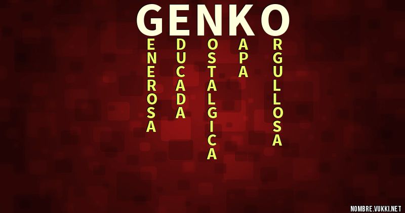 Acróstico genko