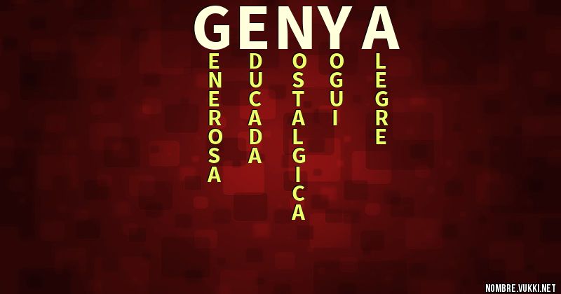 Acróstico genya