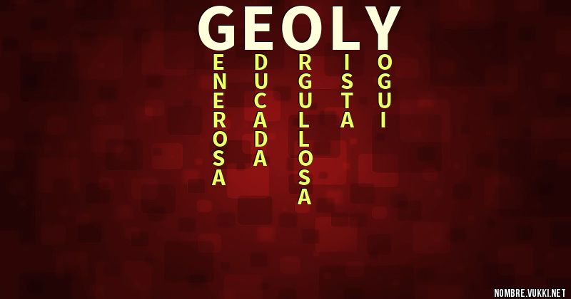 Acróstico geoly