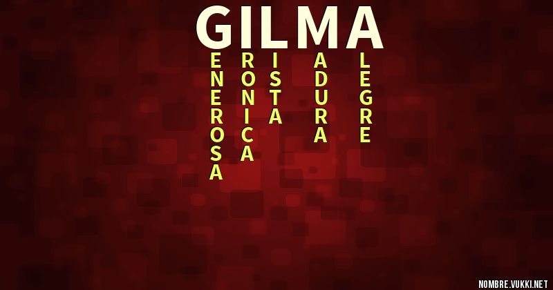 Acróstico gilma