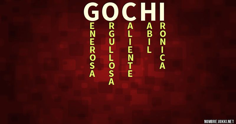 Acróstico gochi