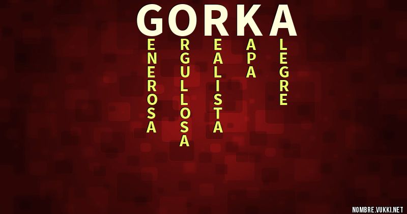 Acróstico gorka