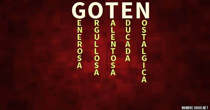 Acróstico goten