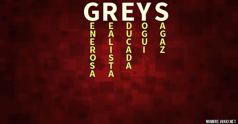 Acróstico greys