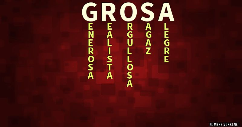 Acróstico grosa
