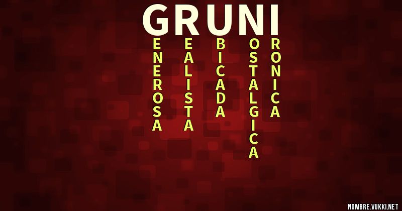 Acróstico gruñi