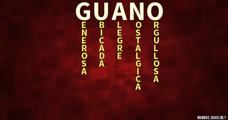 Acróstico guano