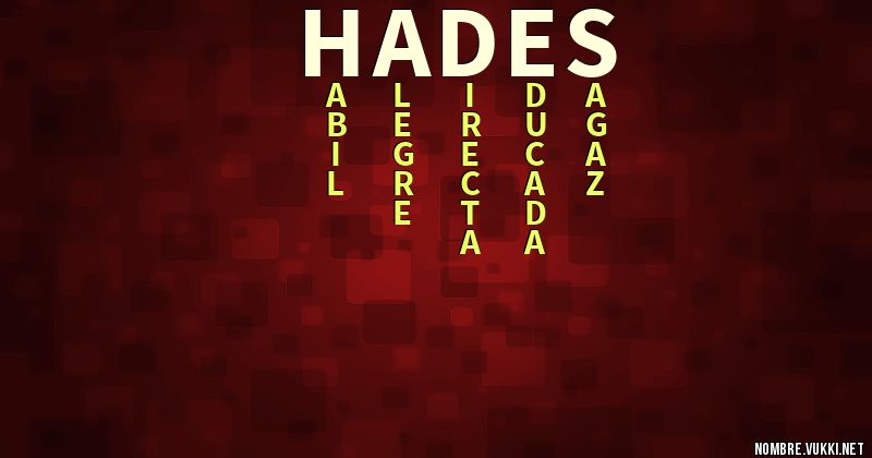 Acróstico hades
