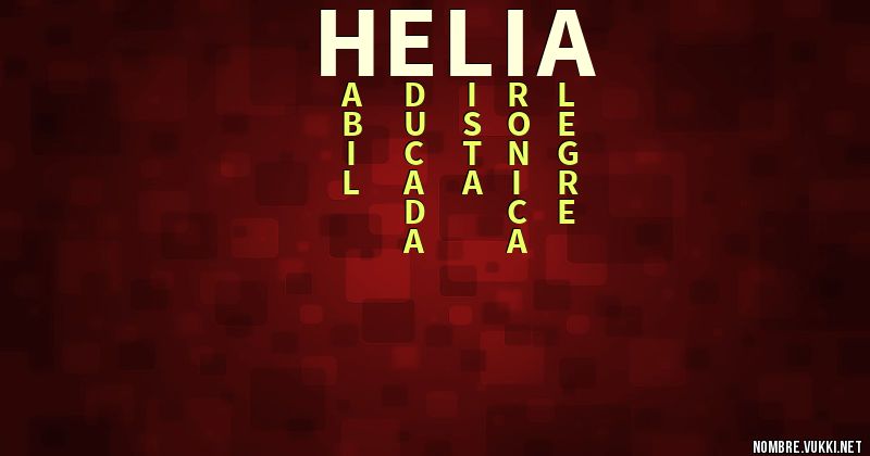 Acróstico helia