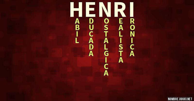 Acróstico henri