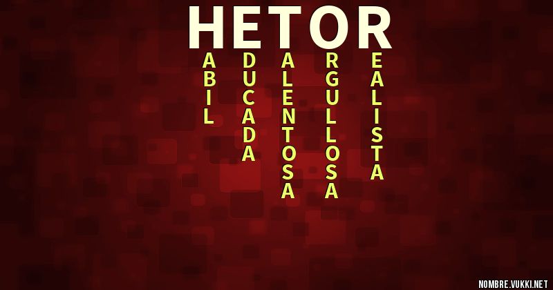 Acróstico hetor