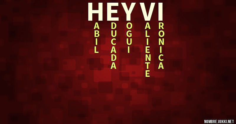 Acróstico heyvi