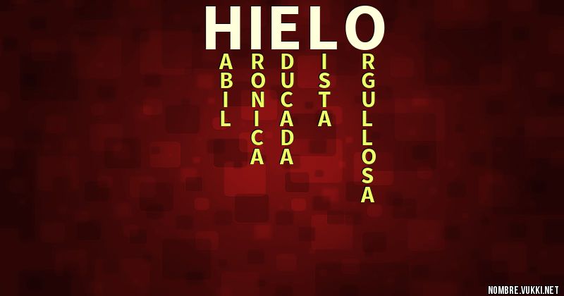 Acróstico hielo