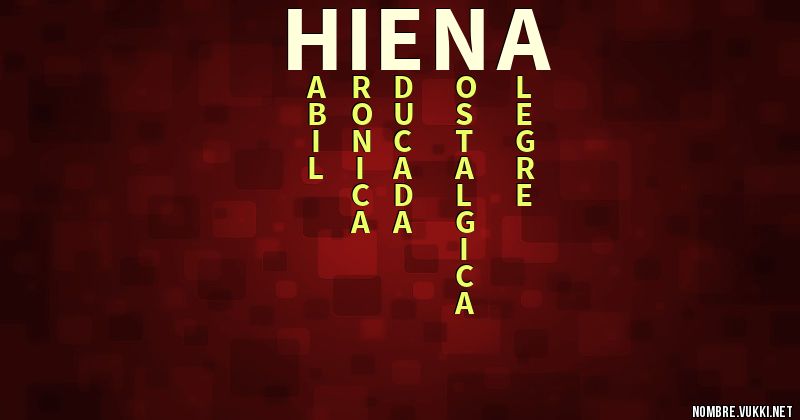 Acróstico hiena