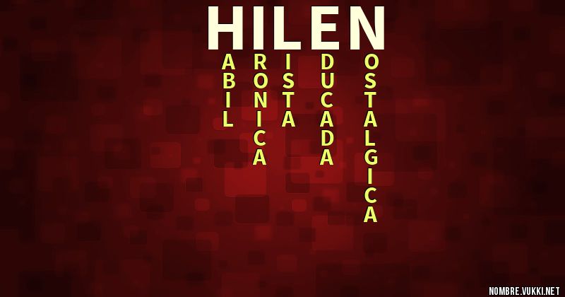 Acróstico hilen