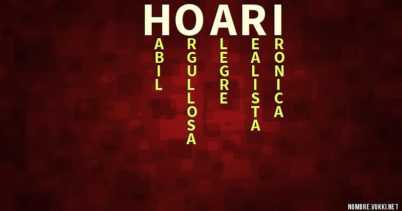 Acróstico hoari