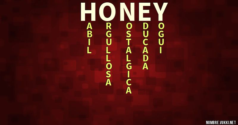Acróstico honey
