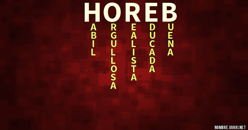 Acróstico horeb