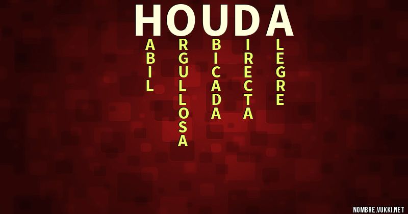 Acróstico houda