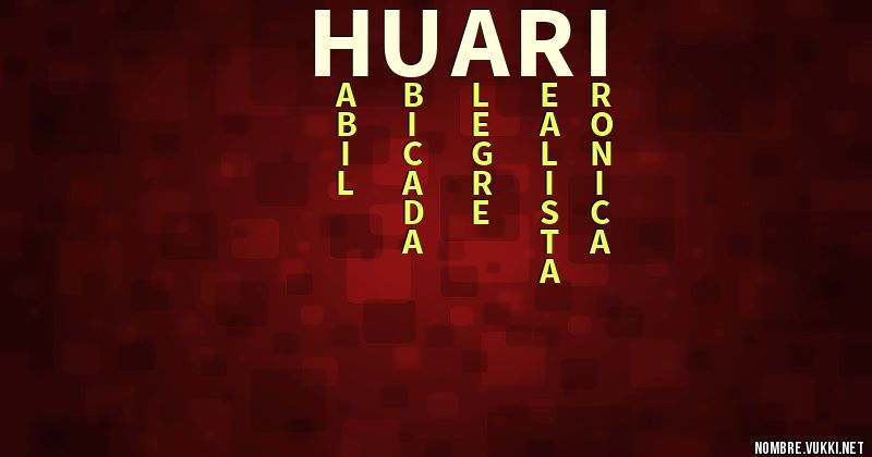 Acróstico huari