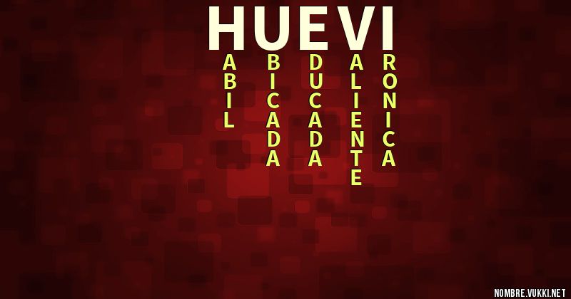 Acróstico huevi
