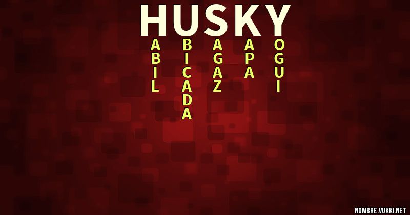 Acróstico husky