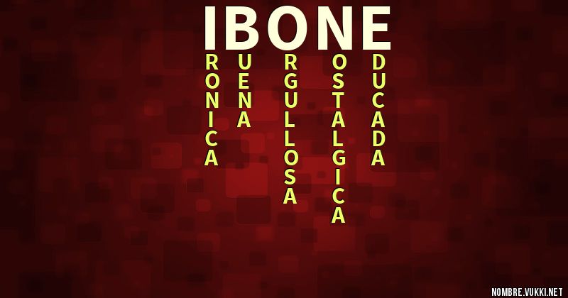 Acróstico ibone