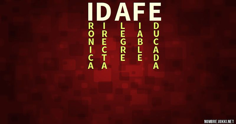 Acróstico idafe
