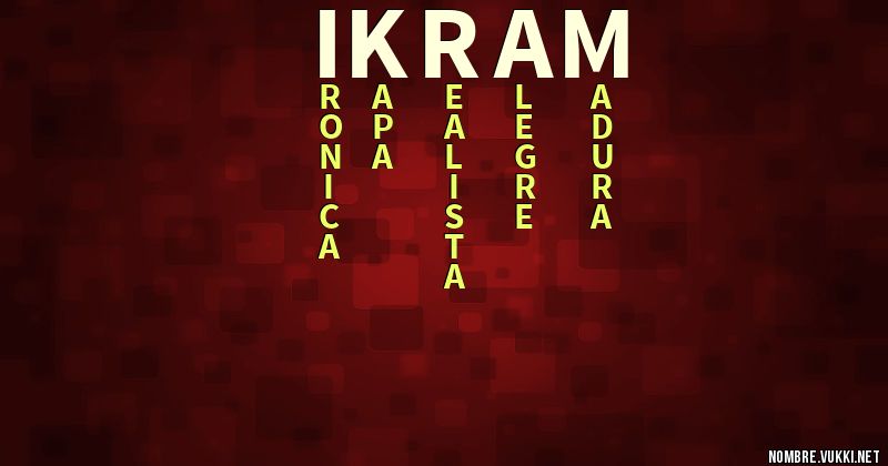 Acróstico ikram