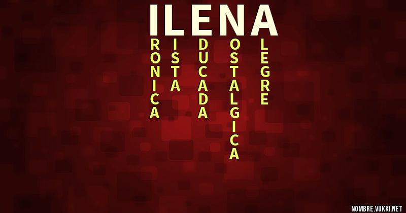 Acróstico ilena